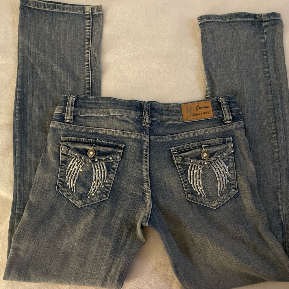 Y- Jeans Bootcut Angel Pockets Size 9